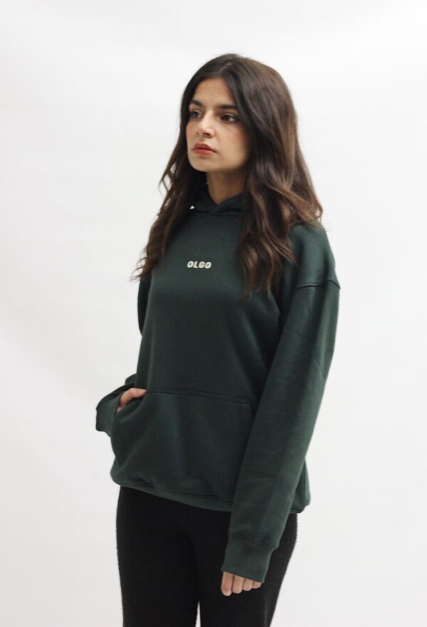 Hunter Green Hoodie - Image 3