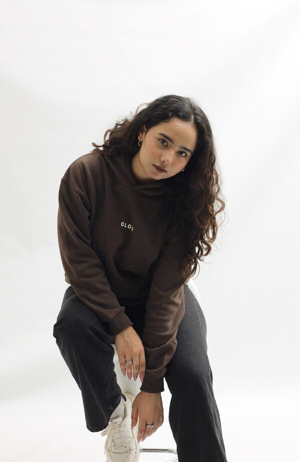 Taupe Brown Hoodie - Image 3