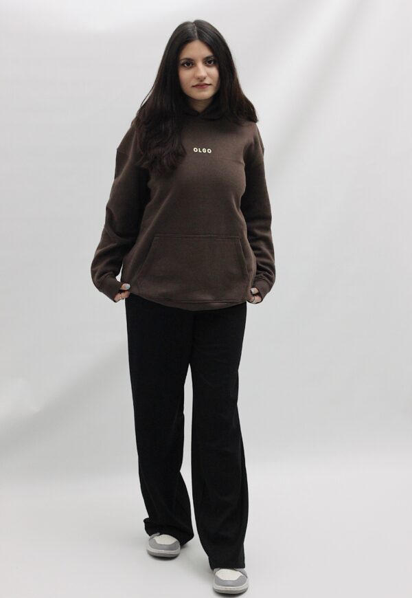 Taupe Brown Hoodie - Image 2